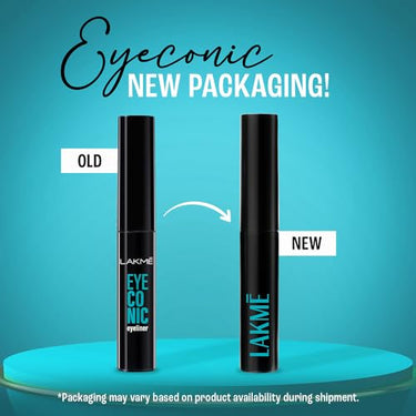 LAKMÉ Eyeconic Liquid Eye Liner, Black, Long Lasting Matte Waterproof Liner - Smudge Proof, Transfer Proof Eye Makeup For 24 Hrs, 4.5 Ml